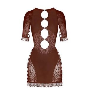 Poster Girl ‘Miranda’ dress in brown. This color is currently not on their site